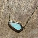 Kendra Scott Cami White Kyocera Opal Gold Necklace RARE Photo 7