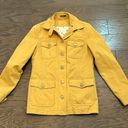 J. McLaughlin  Classic Twill Cargo Utility Jacket in Mustard Yellow Size XS Photo 1