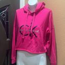 Calvin Klein Jeans  pink cropped hoodie Photo 1