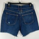 We The Free Free People  Makai Denim Cut Off Shorts in Deep Sea Blue Size 26 NWT Photo 5