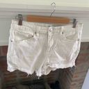 Abound  White CutOff Denim Shorts Distressed size 32 High Waist Photo 2