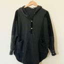Krass&co Aemi +  Black Hooded Distressed Pullover Jacket Photo 0