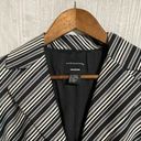 Doncaster  Black White Gray Striped Blazer 4 Photo 4