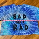 Gildan Sad But Rad Cropped Tye Dye Shirt Photo 2