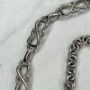 infinity Silver Tone  Symbol Bow Chain Link Belt Size Small S Photo 5