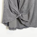 n:philanthropy  V-Neck Short Sleeve Striped Knot Distressed T-Shirt Mini Dress XS Photo 4