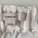 Vince  Tie Front Hemp Pull On Shorts White XL Photo 4