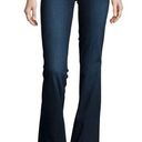 Paige  Skyline Blue Dark Wash Bootcut Mid Rise Jeans Size 27 In Michelle Photo 0