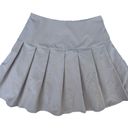 SheIn Preppy Pleated Tan Skirt Photo 1