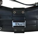 Christian Dior Columbus Black Leather Shoulder Bag RARE Excellent Condition Photo 3