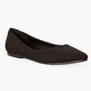 JustFab  Krissy Pointed Toe Ballet Flat Black Size 8 Photo 2