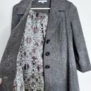 CAbi  Shakespeare Wool Blend Tweed Swing Coat Jacket Sz 4 Photo 4