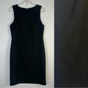 Trina Turk  Petit Rouge Black Sheath Dress Size 10 Career Professional Minimalist Photo 13