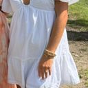 White Puff Sleeve Dress Photo 2