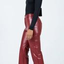 Princess Polly Macey Burgundy Faux Leather Pants 2 Photo 2