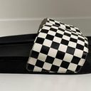 Vans Black Checkerboard Cushioned Slides Size 7 Photo 4