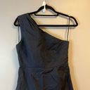 J.Crew  Dress Navy Blue 100% Cotton One-Shoulder Cocktail/ Prom Dress Sz 4 EUC Photo 1