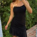 Wild Fable Y2k ruffle black bodycon dress Photo 2