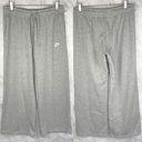 Nike Sportswear Club Fleece Wide Leg High Waisted Jogger Sweatpants Gray NSW L Photo 3