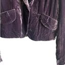 BCBGMAXAZRIA BCGBMaxazria Women Jacket S Purple Crushed Velvet Rocker Y2K Retro Whimsigoth Photo 5