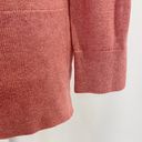 Lou & grey High Low Hem Crewneck Sweater Long Sleeve Pullover Pink Size Medium Photo 12