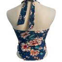 Modcloth  One Piece swimsuit blue orange floral tropical floral New Sz S Photo 7