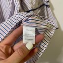 Parker  Blouse Womens Size S Smocked Boat Neck Striped Ruffle Boho Preppy Photo 1