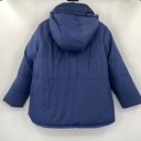 Hill House  Edie Reversible Puffer Jacket Two Sided Zip Coat Posies Navy Womens S Photo 9