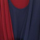 BCBG MAX AZRIA BLUE RED CHIFFON TANK XXS Photo 5