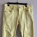 CAbi  Citron Yellow Women's Skinny Ankle Jeans Size 6 Low Rise Yellow Style 5084‎ Photo 1