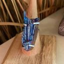 Aura Rainbow  Kyanite Sterling Silver Gemstone Ring Size 7 Photo 0