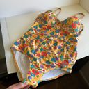 Modcloth  The Pippa Yellow Floral One Piece Full Coverage One Piece Swim Suit Photo 2