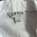 Orvis  White Linen Blend Button Down Shirt Size L Photo 5