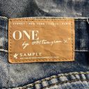 One Teaspoon  Trashed Free Birds Jeans Blue Acid Wash Highly Destroyed SAMPLE Photo 6