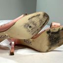 Vintage‎ Y2k BCBG Paris Leather Bow Cut Out Pump Heels 9 Pink Photo 6