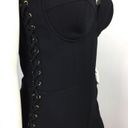 Bebe  x Naven Corset Lace Up Jumpsuit Black Size 8 Photo 6