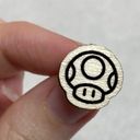 Nintendo Mario Super Mushroom Wooden Stud Earrings Photo 3