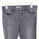 Sam Edelman  The Stiletto Skinny High Rise Exposed Button Fly Frayed Hem Jeans Photo 6