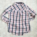 Prince And Fox  Pink Multicolored Flannel Long Sleeve Women XS (Extra Small) Photo 2