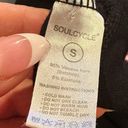 SoulCycle  BLACK WHITE COTTON BRALETTE LOUNGEWEAR RACERBACK TOP S Photo 2