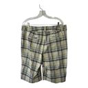 Krass&co New York  Green & Gray Plaid Bermuda Shorts Women's 16 Photo 1