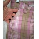 Duck head  Jeans Women Shorts Pink Plaid Bermuda Vintage 80s 90s Y2K Preppy Sz 13 Photo 1