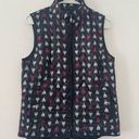 Talbots  Navy Sailboat Quilted Vest Nautical Coastal NWT Size Small Photo 0