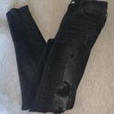 American Eagle Outfitters High Rise Skinny Jeans Black Size 00 Photo 0