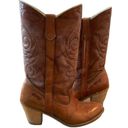 Dingo American Vintage  VINTAGE BROWN HEELED COWBOY BOOTS  size 7.5 Photo 2