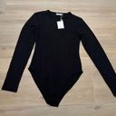 MANGOPOP NEW  Crew Neck Long Sleeve Top Bodysuit M Photo 3