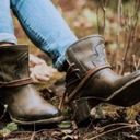 FREEBIRD by Steven Freebird Casey Distressed Brown Booties Photo 0