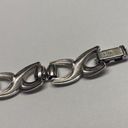 Monet Women’s Vintage - Signed  Costume Silver Tone Bracelet Photo 4