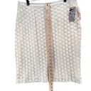 Karen Kane  Skirt Womens 12 Cream Crochet Top Stitch Pencil Skirt Lined Classy Photo 6