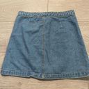 Brandy Melville  Blue Buttoned Denim Jean Skirt Photo 1